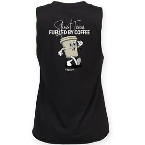 Fuelled By Coffee Ladies High Neck Vest Thumbnail
